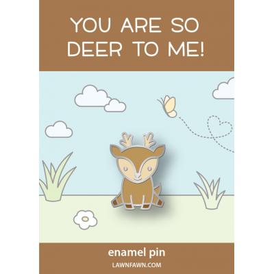Lawn Fawn Enamel Pin - Hello Deer
